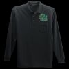 Long Sleeve Silk Touch Polo with Pocket Thumbnail