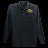 Long Sleeve Silk Touch Polo with Pocket Thumbnail