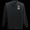 Long Sleeve Silk Touch Polo with Pocket Thumbnail