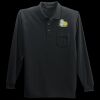Long Sleeve Silk Touch Polo with Pocket Thumbnail