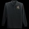 Long Sleeve Silk Touch Polo with Pocket Thumbnail