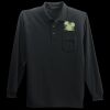 Long Sleeve Silk Touch Polo with Pocket Thumbnail