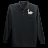 Long Sleeve Silk Touch Polo with Pocket Thumbnail