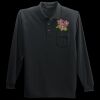 Long Sleeve Silk Touch Polo with Pocket Thumbnail