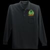 Long Sleeve Silk Touch Polo with Pocket Thumbnail