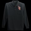 Long Sleeve Silk Touch Polo with Pocket Thumbnail