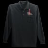 Long Sleeve Silk Touch Polo with Pocket Thumbnail
