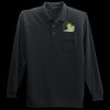 Long Sleeve Silk Touch Polo with Pocket Thumbnail