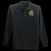 Long Sleeve Silk Touch Polo with Pocket Thumbnail