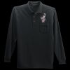 Long Sleeve Silk Touch Polo with Pocket Thumbnail