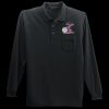 Long Sleeve Silk Touch Polo with Pocket Thumbnail