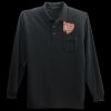 Long Sleeve Silk Touch Polo with Pocket Thumbnail