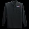 Long Sleeve Silk Touch Polo with Pocket Thumbnail