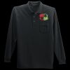 Long Sleeve Silk Touch Polo with Pocket Thumbnail