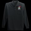Long Sleeve Silk Touch Polo with Pocket Thumbnail