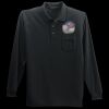 Long Sleeve Silk Touch Polo with Pocket Thumbnail