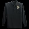 Long Sleeve Silk Touch Polo with Pocket Thumbnail