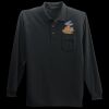 Long Sleeve Silk Touch Polo with Pocket Thumbnail