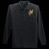 Long Sleeve Silk Touch Polo with Pocket Thumbnail