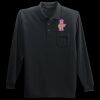 Long Sleeve Silk Touch Polo with Pocket Thumbnail