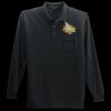 Long Sleeve Silk Touch Polo with Pocket Thumbnail
