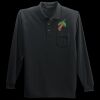 Long Sleeve Silk Touch Polo with Pocket Thumbnail