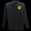 Long Sleeve Silk Touch Polo with Pocket Thumbnail