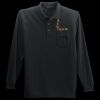 Long Sleeve Silk Touch Polo with Pocket Thumbnail