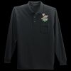 Long Sleeve Silk Touch Polo with Pocket Thumbnail