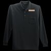Long Sleeve Silk Touch Polo with Pocket Thumbnail
