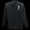 Long Sleeve Silk Touch Polo with Pocket Thumbnail