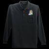 Long Sleeve Silk Touch Polo with Pocket Thumbnail