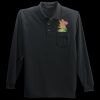 Long Sleeve Silk Touch Polo with Pocket Thumbnail