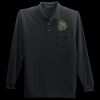 Long Sleeve Silk Touch Polo with Pocket Thumbnail