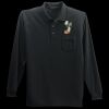 Long Sleeve Silk Touch Polo with Pocket Thumbnail