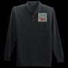 Long Sleeve Silk Touch Polo with Pocket Thumbnail
