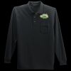 Long Sleeve Silk Touch Polo with Pocket Thumbnail