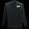 Long Sleeve Silk Touch Polo with Pocket Thumbnail