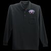 Long Sleeve Silk Touch Polo with Pocket Thumbnail