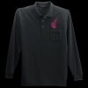 Long Sleeve Silk Touch Polo with Pocket Thumbnail