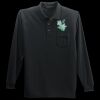 Long Sleeve Silk Touch Polo with Pocket Thumbnail