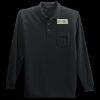 Long Sleeve Silk Touch Polo with Pocket Thumbnail