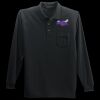 Long Sleeve Silk Touch Polo with Pocket Thumbnail