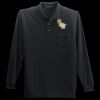 Long Sleeve Silk Touch Polo with Pocket Thumbnail