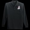 Long Sleeve Silk Touch Polo with Pocket Thumbnail