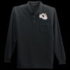 Long Sleeve Silk Touch Polo with Pocket Thumbnail