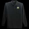 Long Sleeve Silk Touch Polo with Pocket Thumbnail
