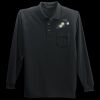 Long Sleeve Silk Touch Polo with Pocket Thumbnail