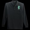 Long Sleeve Silk Touch Polo with Pocket Thumbnail
