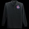 Long Sleeve Silk Touch Polo with Pocket Thumbnail